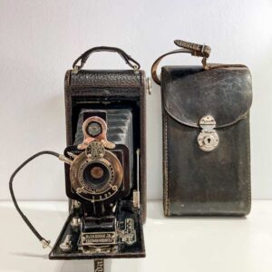 Cámara Antigua Kodak Nº 1-A Jr 1914 Pre-Autographic | Original con Maleta y Disparador